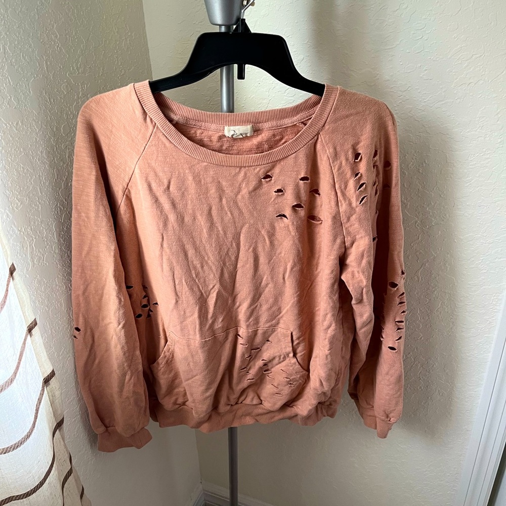 Duets Distressed Chic Sweatshirt